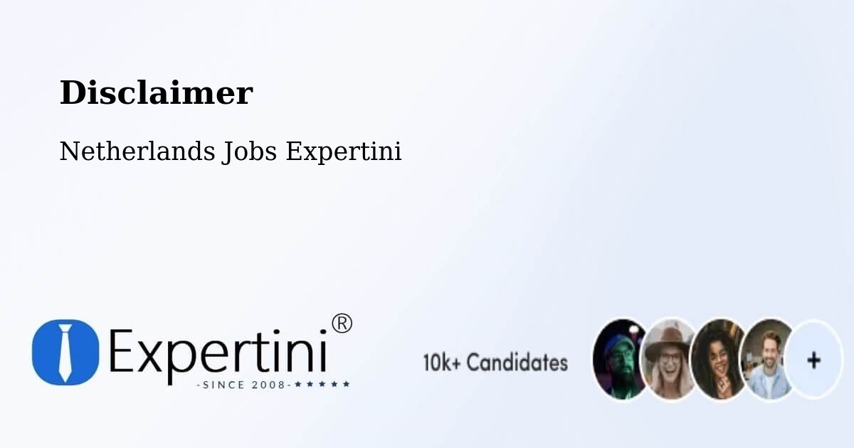 Disclaimer – Beverwijk - Netherlands Jobs Expertini